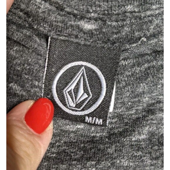 Volcom Shirt Men Medium Pre-Shrunk Charcoal Gray Graphic  Print Tee Crewneck M - Picture 5 of 6